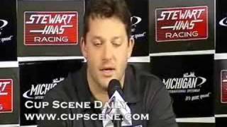 NASCAR At MichiganStewartHaas Racing news confer part 1 [upl. by Ojeitak]