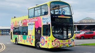 Stagecoach Bus Grimsby OpenTop Bus 16962 On Loan Skegness On 1 From Skegness To Chapel St Leonards [upl. by Analahs]