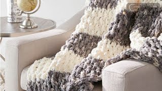 How to Crochet Easy Lush Life Blanket [upl. by Haisoj]