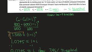 Taux d’intérêt composé [upl. by Megen728]