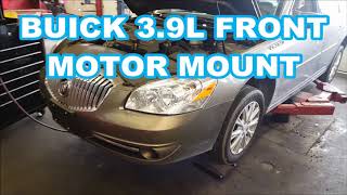 BUICK LUCERNE 39L MOTOR MOUNT REPLACEMENT engine how to replace FRONT engine 20092012 [upl. by Oringa]