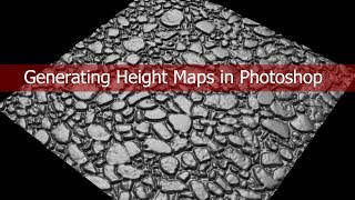 Generating Height Maps in Photoshop [upl. by Owiat]