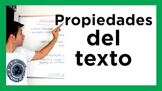 Adecuación COHERENCIA Y COHESIÓN las propiedades del texto [upl. by Erdda]