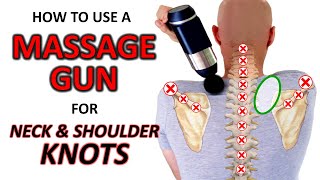 How to Use a Massage Gun to Loosen Tight Neck amp Shoulders [upl. by Tildie]