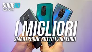 I MIGLIORI SMARTPHONE SOTTO I 200 EURO  Marzo 2021 [upl. by Laved]