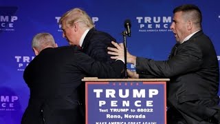 Donald Trump rushed off stage during rally in Nevada [upl. by Grory]