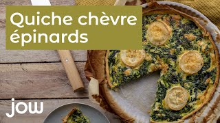 Recette de la quiche chèvre épinards [upl. by Hobard]