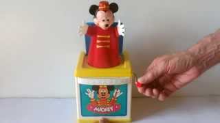 Disney Mickey Mouse Jack in the Box Musical Toy HD [upl. by Salomon]