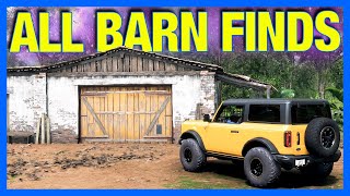 Forza Horizon 5  ALL BARN FINDS  LOCATIONS [upl. by Nylarat]