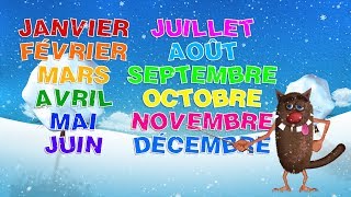 Foufou  Les mois de lannée pour les enfants Learn The months of the year for kids 4k [upl. by Minnnie]