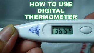 HOW TO USE DIGITAL THERMOMETER howto indaygargar [upl. by Anahpos]