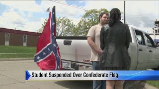 Student suspended over Confederate flag [upl. by Felice298]