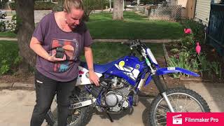 Battery replacement Yamaha TTR 125 [upl. by Farand]