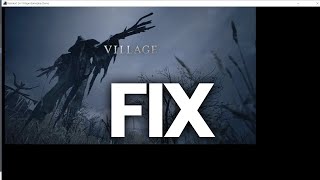 Resident Evil Village Demo Full ScreenBlack Borders Fix [upl. by Adnauqaj]