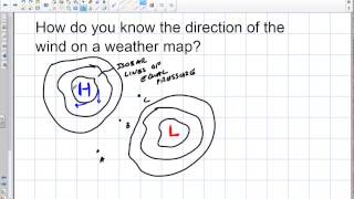 Weather Determining Direction of Wind on Weather Map [upl. by Marthe780]