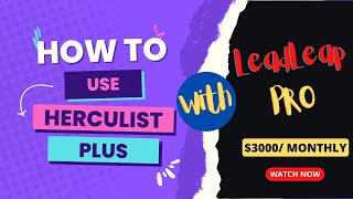 LeadsLeap Learn how to use HercuList Plus amp LeadsLeap [upl. by Odine]