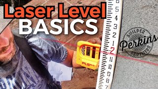 Laser Level Basics  How To use a laser level [upl. by Ahsanat]