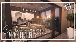 Contemporary Apartment 33k No Gamepass Bloxburg Speedbuild [upl. by Ginnie977]