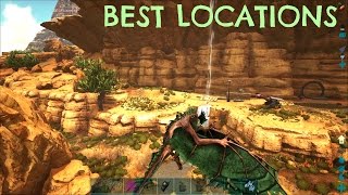 TOP 5 BEST BASE LOCATIONS  Scorched Earth  ARK Survival Evolved [upl. by Jeralee679]