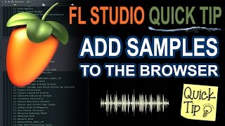 How To Add Samples amp Sample packs To FL Studio [upl. by Anyale]