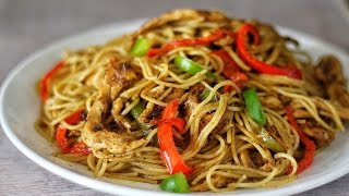 STIRFRY CHICKEN SPAGHETTI [upl. by Ahsram667]