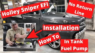 Holley Sniper In Tank Fuel Pump Installation [upl. by Neo]