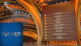 Sanremo 2020  La classifica parziale della serata finale [upl. by Linder]