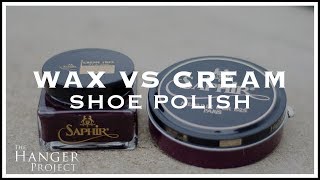 Wax VS Cream Shoe Polish Demonstration [upl. by Votaw618]