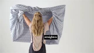 How To Fold A Fitted Sheet  Linen House [upl. by Eisseb]