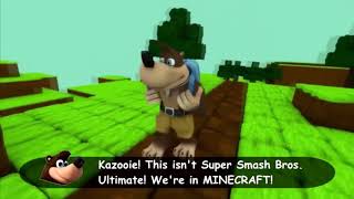 Banjo and Kazooie in MINECRAFT meme [upl. by Atsahc]