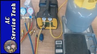 Refrigerant Recovery Machine Hose and Tank Setup Recovery Process [upl. by Yob]