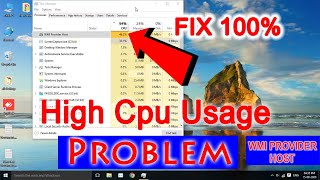 How To Wmi Provider Host High Cpu Usage Problem Fix 100 In Windows 10 [upl. by Elocel]