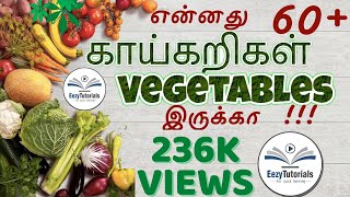 60 காய்கறிகள் பெயர்கள் vegetables name in tamil and english [upl. by Jeddy]