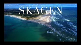 SKAGEN Denmark  where the Baltic meets the North Sea drone 4K [upl. by Siocnarf949]