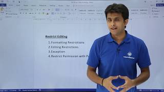 MS Word  Restrict Editing [upl. by Arvy]