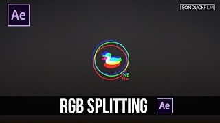 After Effects Tutorial RGB Splitting  Glitch Effect No Plugins [upl. by Vanya]