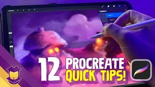 12 Procreate Tips that Make Art Easier on the iPad Pro [upl. by Irap]