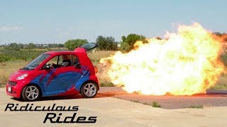 World’s First JetPowered Smart Car  RIDICULOUS RIDES [upl. by Notlih]