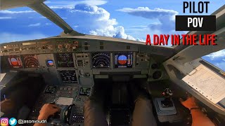 A Day in the Life as an Airline Pilot 3  PILOT POV  A320 MOTIVATION 4K HD [upl. by Atilahs]