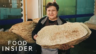 How Lavash Bread Is Made In Armenia [upl. by Eiknarf]