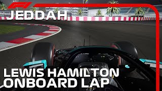 F1 2021 Jeddah Street Circuit  Lewis Hamilton Onboard [upl. by Breena28]