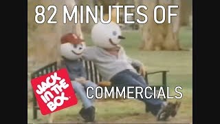 82 MINUTES OF JACK IN THE BOX COMMERCIALS [upl. by Enylekcaj]