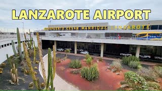 LANZAROTE AIRPORT  CANARY ISLANDS 4K [upl. by Houser214]