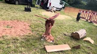 A fabulous range of wooden sculpture at Caerleon festival 2024 [upl. by Arim]