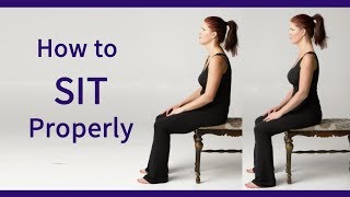 Posture Coach Shows How to Sit Properly [upl. by Irtimid]