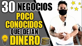 30 NEGOCIOS POCO COMUNES QUE DEJAN DINERO [upl. by Phebe453]