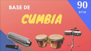 Base De CUMBIA Para IMPROVISAR 90 Bpm Octapad Timbal Guiro [upl. by Aloysia]