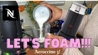 How To Foam Milk With Aeroccino 3 Make Coffee With Foam Tips amp Tricks  Easy Foamed Latte Recipe [upl. by Prasad]