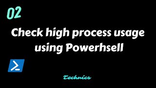 How to check high CPU usage using Powershell [upl. by Buderus]