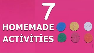 7 TODDLER ACTIVITIES  Homemade Activities For 3 Year Old [upl. by Chil]